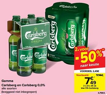 Promotions Bier carlsberg - Carlsberg Luxe - Valide de 30/04/2024 à 07/05/2024 chez Carrefour