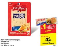 Promoties Emmentaler in sneetjes - Entre Mont - Geldig van 30/04/2024 tot 07/05/2024 bij Carrefour