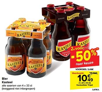 Promotions Kasteelbier tripel - Kasteelbier - Valide de 30/04/2024 à 07/05/2024 chez Carrefour