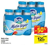 Promoties Melk in fles lichte start lactel - Lactel - Geldig van 30/04/2024 tot 07/05/2024 bij Carrefour