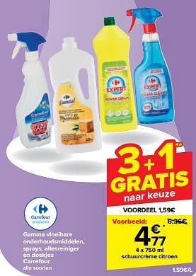 Promotions Schuurcrème citroen - Produit maison - Carrefour  - Valide de 30/04/2024 à 07/05/2024 chez Carrefour