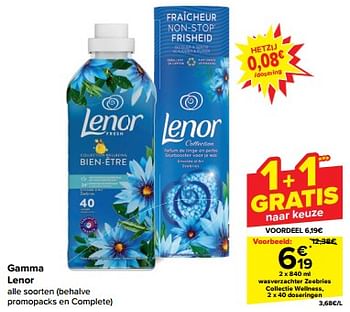Promotions Wasverzachter zeebries collectie wellness - Lenor - Valide de 30/04/2024 à 07/05/2024 chez Carrefour
