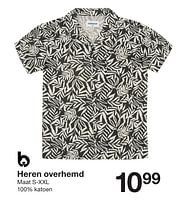 Promoties Heren overhemd - Huismerk - Zeeman  - Geldig van 27/04/2024 tot 03/05/2024 bij Zeeman
