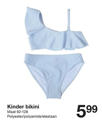 Promotions Kinder bikini - Produit maison - Zeeman  - Valide de 27/04/2024 à 03/05/2024 chez Zeeman