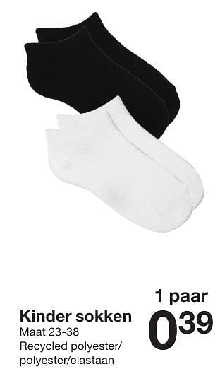 Promotions Kinder sokken - Produit maison - Zeeman  - Valide de 27/04/2024 à 03/05/2024 chez Zeeman