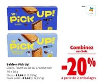 Promotions Bahlsen pick up! choco, fourré au lait ou chocolat noir - Bahlsen - Valide de 24/04/2024 à 07/05/2024 chez Colruyt