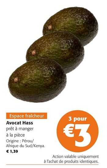 Promoties Avocat hass prêt à manger - Huismerk - Colruyt - Geldig van 24/04/2024 tot 07/05/2024 bij Colruyt