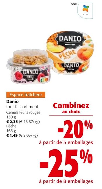Promoties Danio tout l`assortiment - Danio - Geldig van 24/04/2024 tot 07/05/2024 bij Colruyt