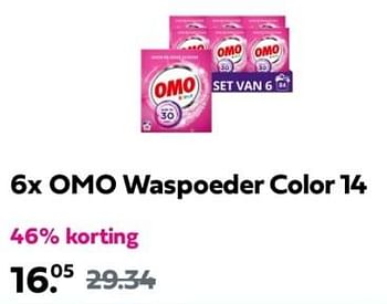 Promotions Omo waspoeder color - Omo - Valide de 28/04/2024 à 05/05/2024 chez Plein