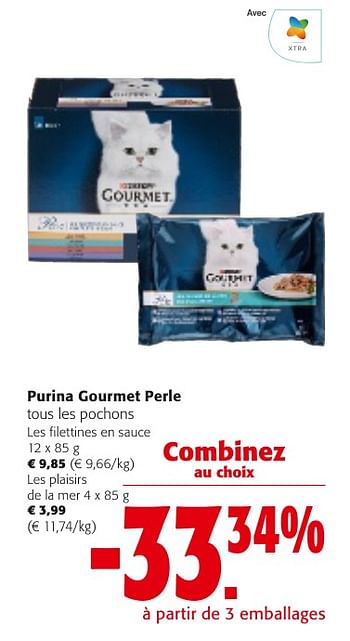 Promoties Purina gourmet perle tous les pochons - Purina - Geldig van 24/04/2024 tot 07/05/2024 bij Colruyt