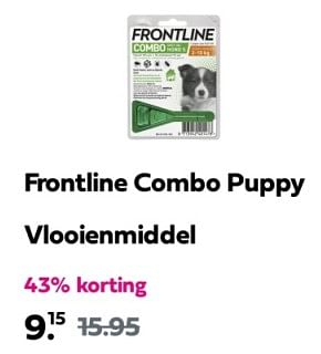 Promotions Frontline combo puppy vlooienmiddel!l - Frontline - Valide de 28/04/2024 à 05/05/2024 chez Plein
