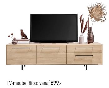 Promoties Tv-meubel ricco - Huismerk - Pronto Wonen - Geldig van 28/04/2024 tot 05/05/2024 bij Pronto Wonen