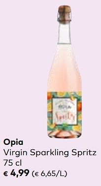 Promotions Opia virgin sparkling spritz - Opia - Valide de 24/04/2024 à 21/05/2024 chez Bioplanet