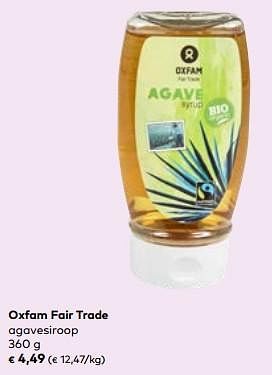 Promotions Oxfam fair trade agavesiroop - Oxfam Fairtrade - Valide de 24/04/2024 à 21/05/2024 chez Bioplanet