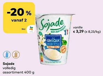 Promoties Sojade vanille - Sojade - Geldig van 24/04/2024 tot 21/05/2024 bij Bioplanet