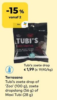 Terrasana tubi’s zoete drop-Terrasana
