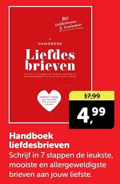 Promotions Handboek liefdesbrieven - Produit Maison - Boekenvoordeel - Valide de 27/04/2024 à 05/05/2024 chez BoekenVoordeel