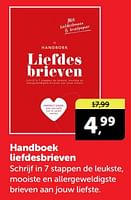 Promoties Handboek liefdesbrieven - Huismerk - Boekenvoordeel - Geldig van 27/04/2024 tot 05/05/2024 bij BoekenVoordeel