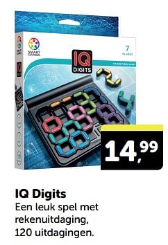 Promoties Iq digits - Smart Games - Geldig van 27/04/2024 tot 05/05/2024 bij BoekenVoordeel