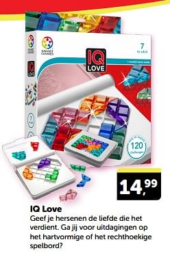 Promotions Iq love - Smart Games - Valide de 27/04/2024 à 05/05/2024 chez BoekenVoordeel