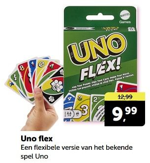 Promotions Uno flex - Mattel - Valide de 27/04/2024 à 05/05/2024 chez BoekenVoordeel