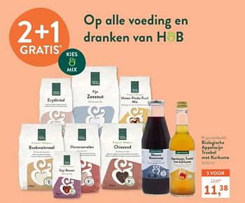 Promoties Biologische appelazijn troebel met kurkuma - Huismerk - Holland & Barrett - Geldig van 28/04/2024 tot 05/05/2024 bij Holland & Barret