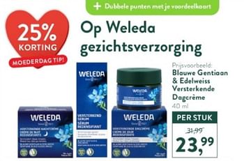 Promotions Blauwe gentiaan + edelweiss versterkende dagereme - Weleda - Valide de 28/04/2024 à 05/05/2024 chez Holland & Barret