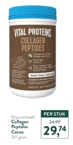 Promotions Collagen peptides cacao - Vital Proteins  - Valide de 28/04/2024 à 05/05/2024 chez Holland & Barret