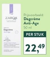Promoties Dagcreme anti age - Zarqa - Geldig van 28/04/2024 tot 05/05/2024 bij Holland & Barret