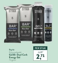Gel30 dual carb energy gel-Styrkr