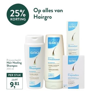 Promotions Hair healing shampoo - Hair Gro - Valide de 28/04/2024 à 05/05/2024 chez Holland & Barret
