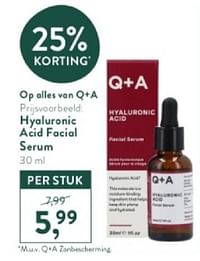 Hyaluronic acid facial serum-Huismerk - Holland & Barrett