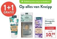 Promoties Massageolie lavendel - Kneipp - Geldig van 28/04/2024 tot 05/05/2024 bij Holland & Barret