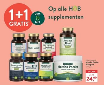 Promoties Matcha poeder biclogisch - Huismerk - Holland & Barrett - Geldig van 28/04/2024 tot 05/05/2024 bij Holland & Barret