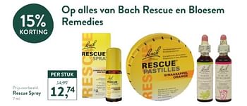 Promotions Rescue spray - Bach Rescue - Valide de 28/04/2024 à 05/05/2024 chez Holland & Barret