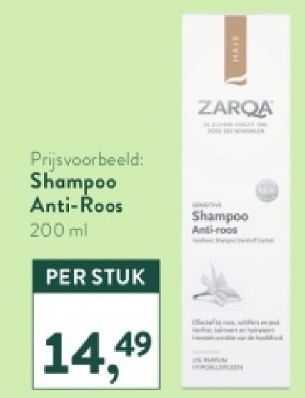 Promotions Shampoo anti roos - Zarqa - Valide de 28/04/2024 à 05/05/2024 chez Holland & Barret