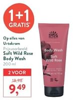 Promoties Soft wild rose body wash - Urtekram - Geldig van 28/04/2024 tot 05/05/2024 bij Holland & Barret