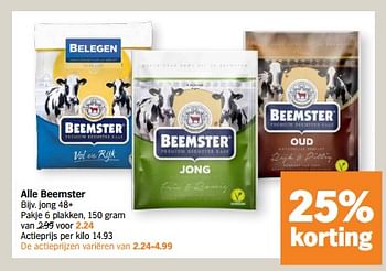 Promotions Beemster jong 48+ - Beemster - Valide de 29/04/2024 à 05/05/2024 chez Albert Heijn