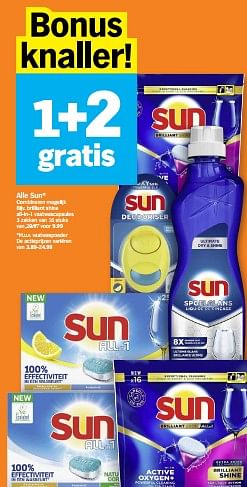 Promotions Brilliant shine all-in-1 vaatwascapsules - Sun - Valide de 29/04/2024 à 05/05/2024 chez Albert Heijn
