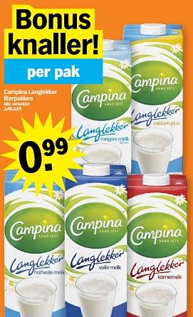 Promoties Campina langlekker - Campina - Geldig van 29/04/2024 tot 05/05/2024 bij Albert Heijn