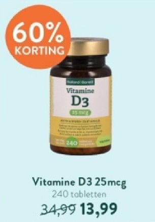 Promotions Vitamine d3 - Produit maison - Holland & Barrett - Valide de 28/04/2024 à 05/05/2024 chez Holland & Barret