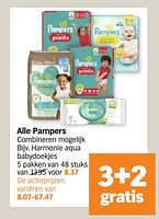 Promoties Harmonie aqua babydoekjes - Pampers - Geldig van 29/04/2024 tot 05/05/2024 bij Albert Heijn