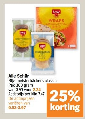 Promotions Meisterbäckers classic - Schar - Valide de 29/04/2024 à 05/05/2024 chez Albert Heijn