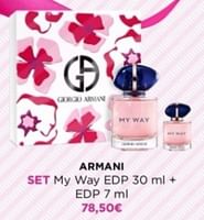 Promotions Armani set my way edp+edp - Armani - Valide de 29/04/2024 à 05/05/2024 chez ICI PARIS XL