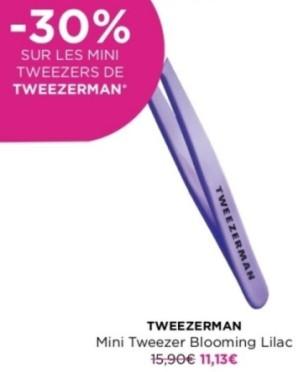 Promotions Tweezerman mini tweezer blooming lilac - Tweezerman - Valide de 29/04/2024 à 05/05/2024 chez ICI PARIS XL