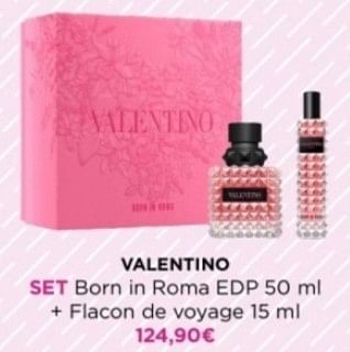 Promoties Valentino set born in roma edp + flacon de voyage - Valentino - Geldig van 29/04/2024 tot 05/05/2024 bij ICI PARIS XL