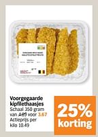 Promoties Voorgegaarde kipfilethaasjes - Huismerk - Albert Heijn - Geldig van 29/04/2024 tot 05/05/2024 bij Albert Heijn