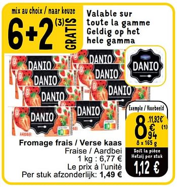 Promoties Fromage frais - verse kaas - Danone - Geldig van 30/04/2024 tot 06/05/2024 bij Cora