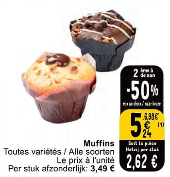 Promoties Muffins - Huismerk - Cora - Geldig van 30/04/2024 tot 06/05/2024 bij Cora