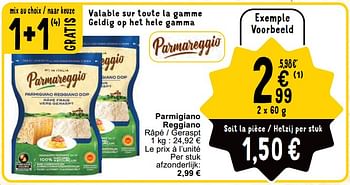 Promotions Parmigiano reggiano - Parmareggio - Valide de 30/04/2024 à 06/05/2024 chez Cora